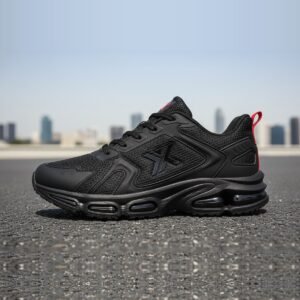 IXVONO Air Sneaker — Black / Red
